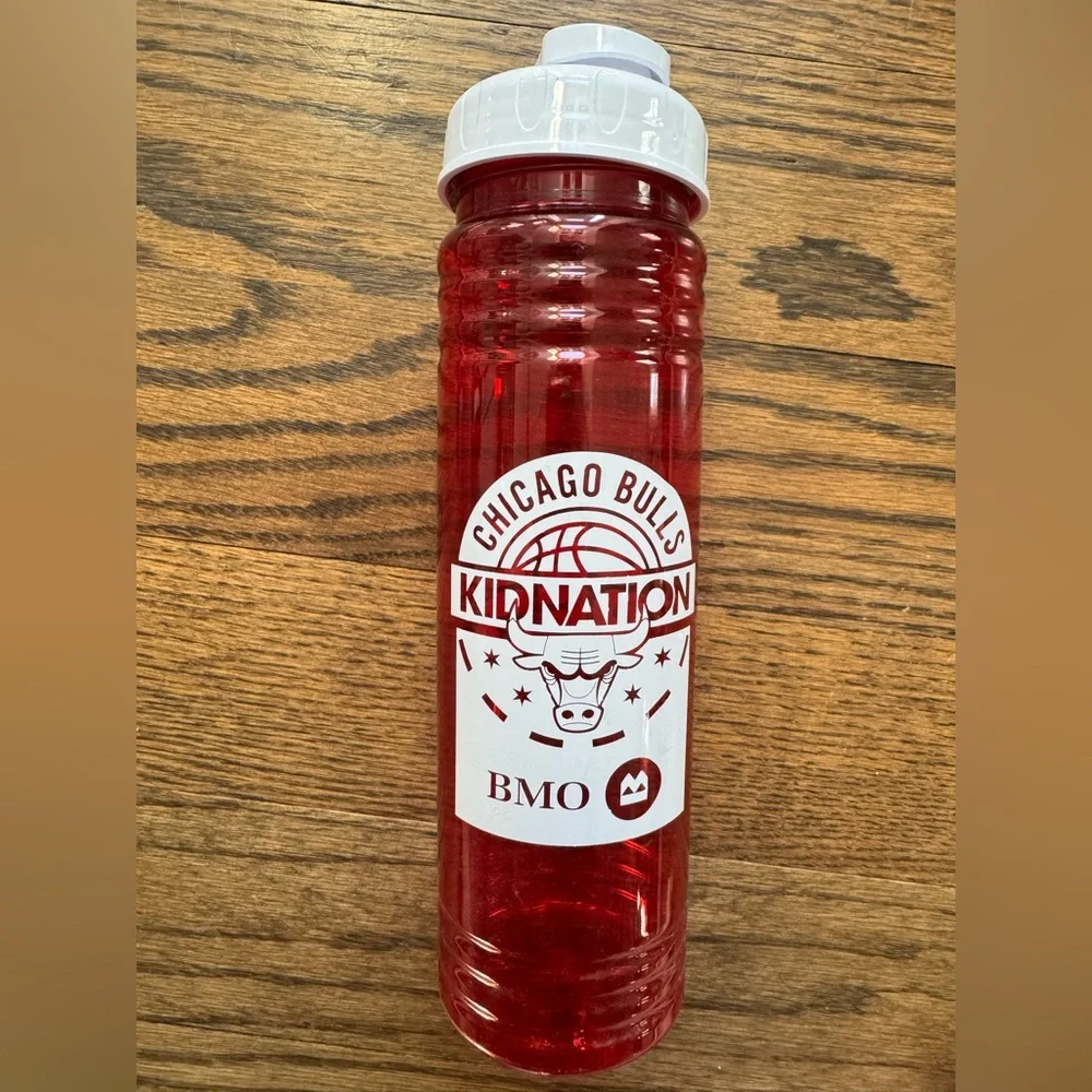 Chicago Bulls Fan Bundle See Red Yearbook, Jibbitz Trio, BMO Water Bottle NWOT